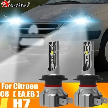 2pcs H7 אורות Led רכב הנורה מכוניות מתח גבוה אופנוע ערפל המנורה ערכת Xeon לבן 6000k 12V 55W עבור סיטרואן C8 EA EB
